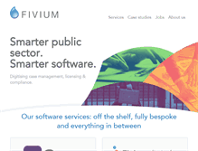 Tablet Screenshot of fivium.co.uk